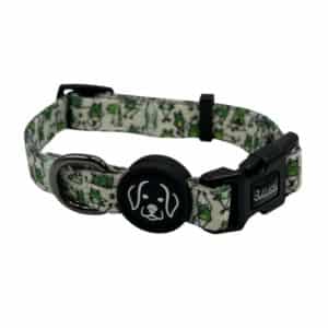 Collar with frog design and round rubber logo